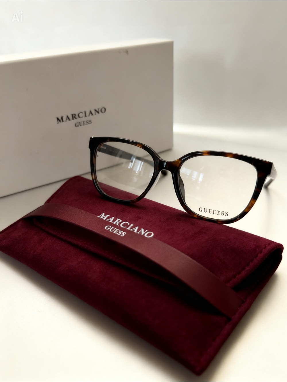 Marciano Women's Tortoiseshell Frame Glasses - Brown